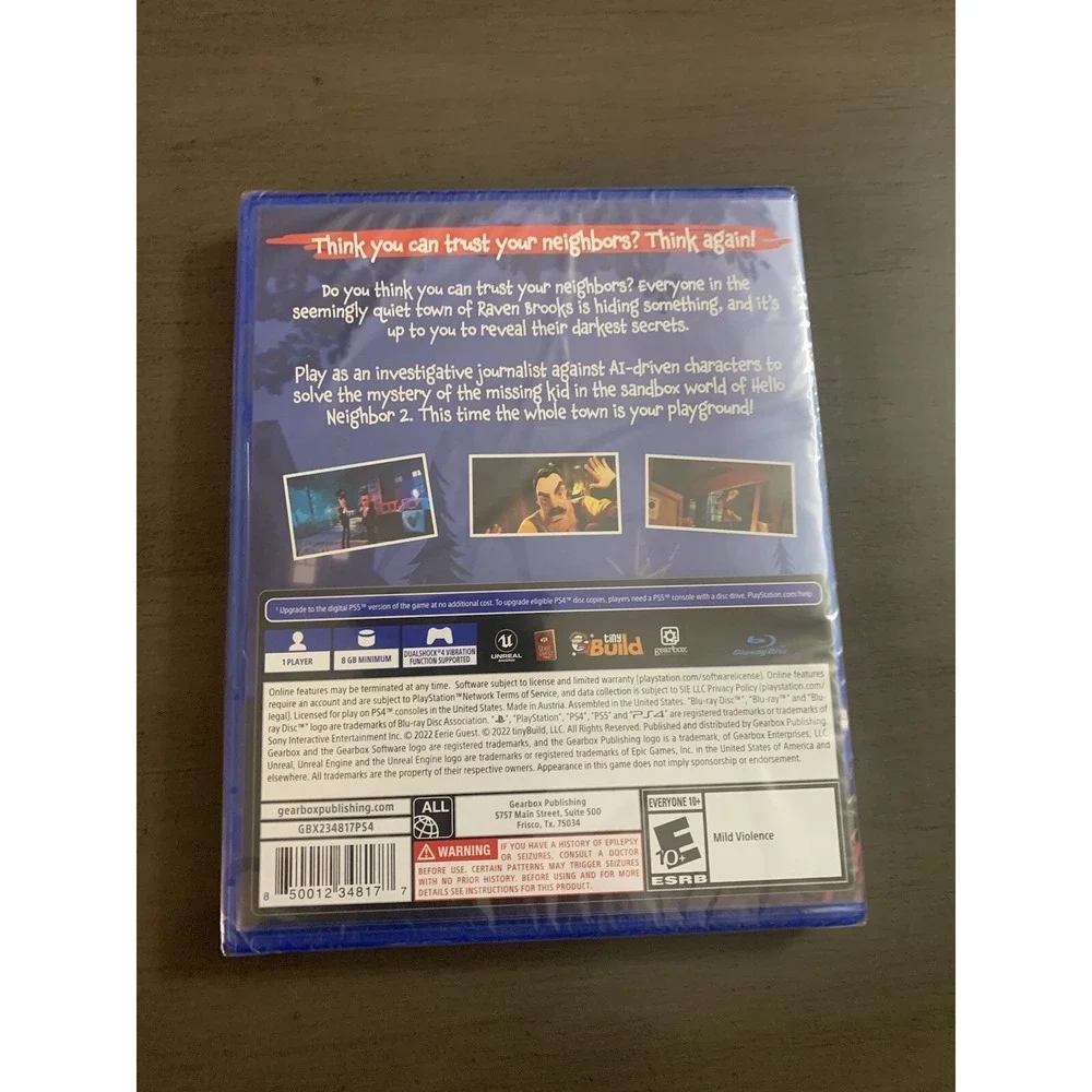 Hello Neighbor 2 Sony PlayStation 4 PS4‎ Brand New Sealed!!